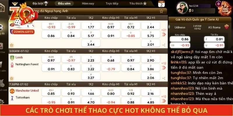 Các trò chơi thể thao cực hot không thể bỏ qua