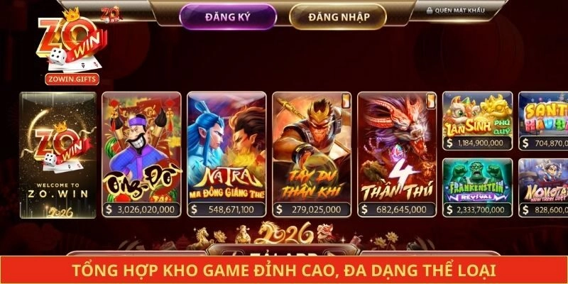 Tổng hợp kho game đỉnh cao, đa dạng thể loại tại Zowin
